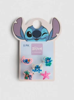 5 anillos con colgantes de Stitch de Disney