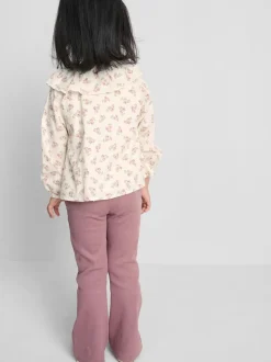 1-9 años | Blusa con cuello y leggings acampanados