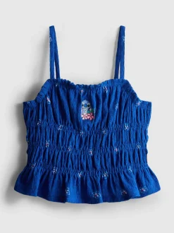 7-15 años | Blusa fruncida de Stitch de Disney