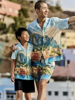 7-15 años | Camisa con estampado de paisaje