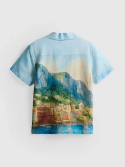 7-15 años | Camisa con estampado de paisaje