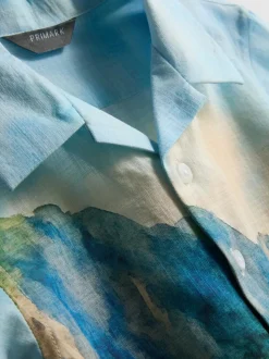 1-7 años | Camisa con imagen panorámica estampada