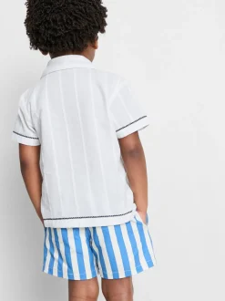 1,5-7 años | Camisa con peces bordados