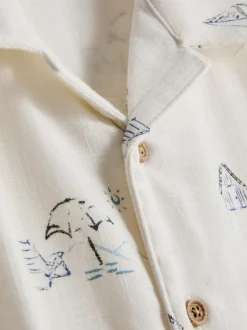 7-15 años | Camisa estampada con textura