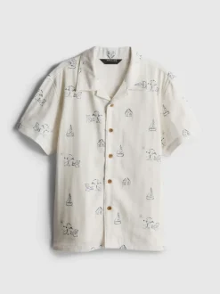 7-15 años | Camisa estampada con textura