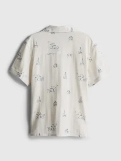 7-15 años | Camisa estampada con textura