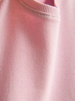 1,5-8 años | Camiseta acanalada con ribete ondulado