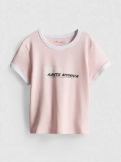 7-15 años | Camiseta con algodón ribeteada