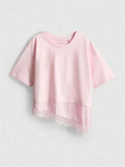 7-15 años | Camiseta con bajo de encaje