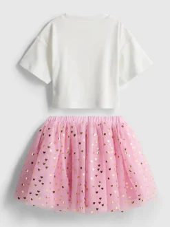 1,5-8 años | Camiseta con unicornio y falda tutú