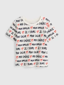 1,5-8 años | Camiseta estampada de algodón puro