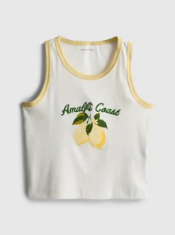 7-15 años | Camiseta sin mangas acanalada
