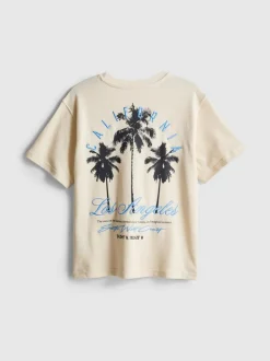 7-15 años | Camiseta texturizada con palmeras