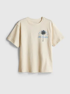 7-15 años | Camiseta texturizada con palmeras