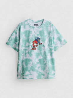 7-15 años | Camiseta tie-dye de Sonic, el erizo