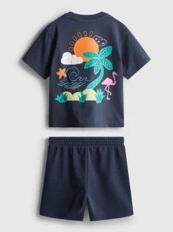 1,5-8 años | Camiseta y pantalones cortos estampados
