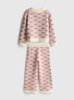 1-9 años | Jersey floral y pantalones de punto