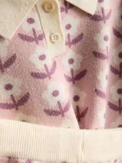 1-9 años | Jersey floral y pantalones de punto