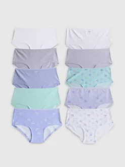 1,5-15 años | Pack de 10 braguitas bajas con lazos