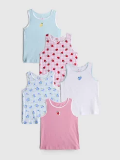 1,5-12 años | Pack de 5 camisetas sin mangas