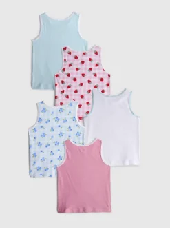 1,5-12 años | Pack de 5 camisetas sin mangas
