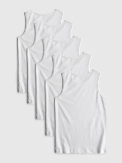 1,5-15 años | Pack de 5 camisetas sin mangas básicas