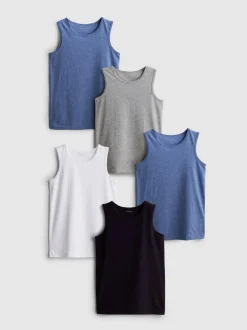 1,5-15 años | Pack de 5 camisetas sin mangas