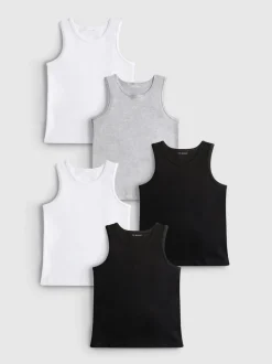 1,5-15 años | Pack de 5 camisetas sin mangas
