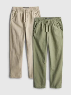 7-15 años | Pack de 2 pantalones de algodón puro