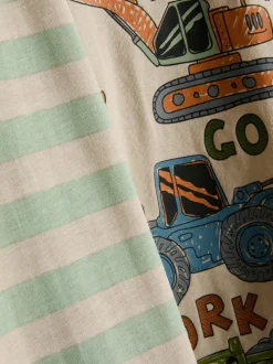 1-8 años | Pack de 2 pijamas con excavadoras