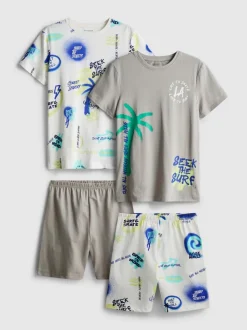 7-15 años | Pack de 2 pijamas cortos con grafitis