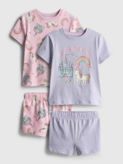 1,5-8 años | Pack de 2 pijamas cortos con unicornios