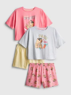 5-15 años | Pack de 2 pijamas cortos con capibaras