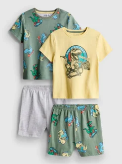 1,5-8 años | Pack de 2 pijamas cortos de dinosaurios
