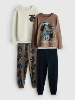 1-9 años | Pack de 2 pijamas de Monster Truck