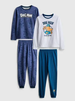 5-13 años | Pack de 2 pijamas largos de Dog Man