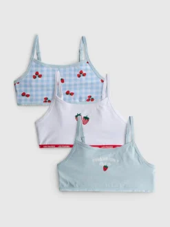 6-15 años | Pack de 3 tops cortos con fresas