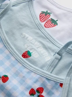 6-15 años | Pack de 3 tops cortos con fresas