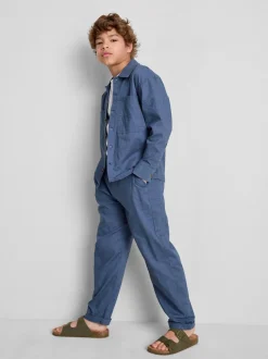 1,5-12 años | Pantalones en mezcla de lino The Edit
