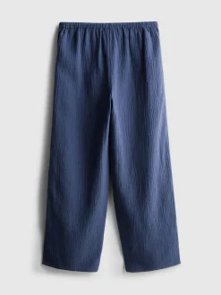7-15 años | Pantalones texturizados fruncidos