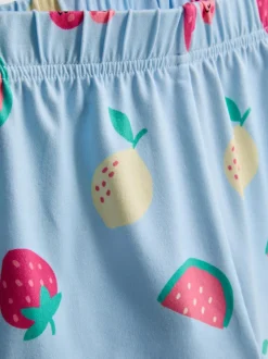 1,5-8 años | Pijama corto con camisa y frutas