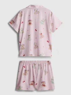 7-15 años | Pijama corto con camisa y ositos