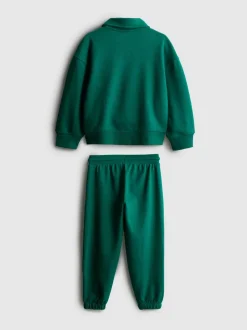 1-9 años | Set de sudadera tipo polo y joggers