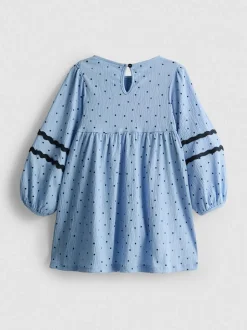 1-9 años | Vestido con vuelo y mangas globo