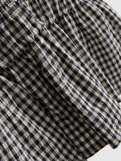7-15 años | Vestido sin mangas fruncido a cuadros