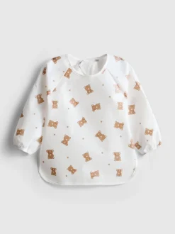 Babero con estampado gráfico de oso