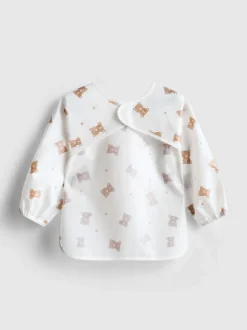 Babero con estampado gráfico de oso