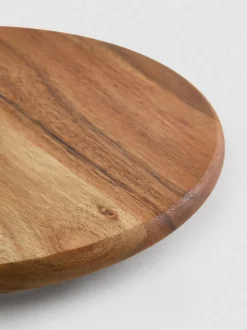 Bandeja de servir giratoria de madera