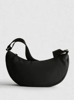 Bandolera acolchada con forma de media luna