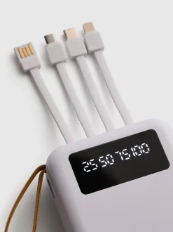 Batería externa con varios conectores de 10 000 mAH